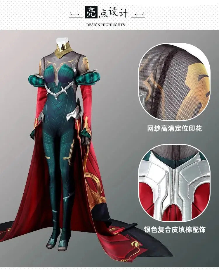 League of Legends LOL Mel Cosplay the Soul's Reflection Costume Halloween Carnival Women jumpsuit cloak wig prop set new uniform