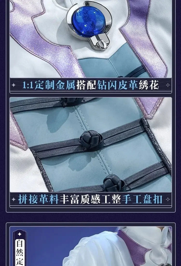 Cardcaptor Sakura Yue Tsukishiro Yukito Cospaly Costume Halloween Carnival Men Women New Fashion Uniform Coat Pants Earrings Set
