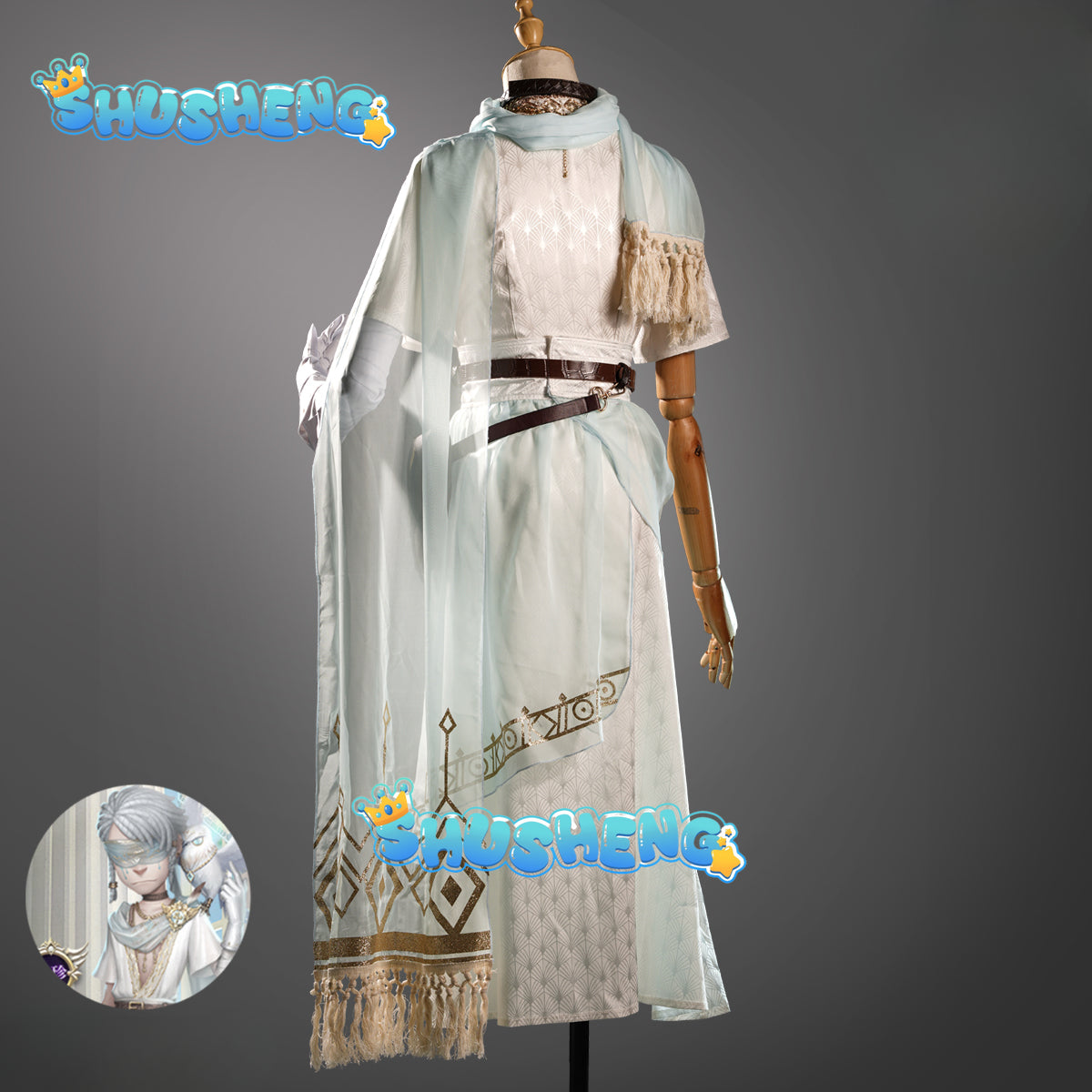 Game Identity V Eli Clark Seer The pure white prophet under the truth cosplay suit Halloween Party Event COS Christmas Gift