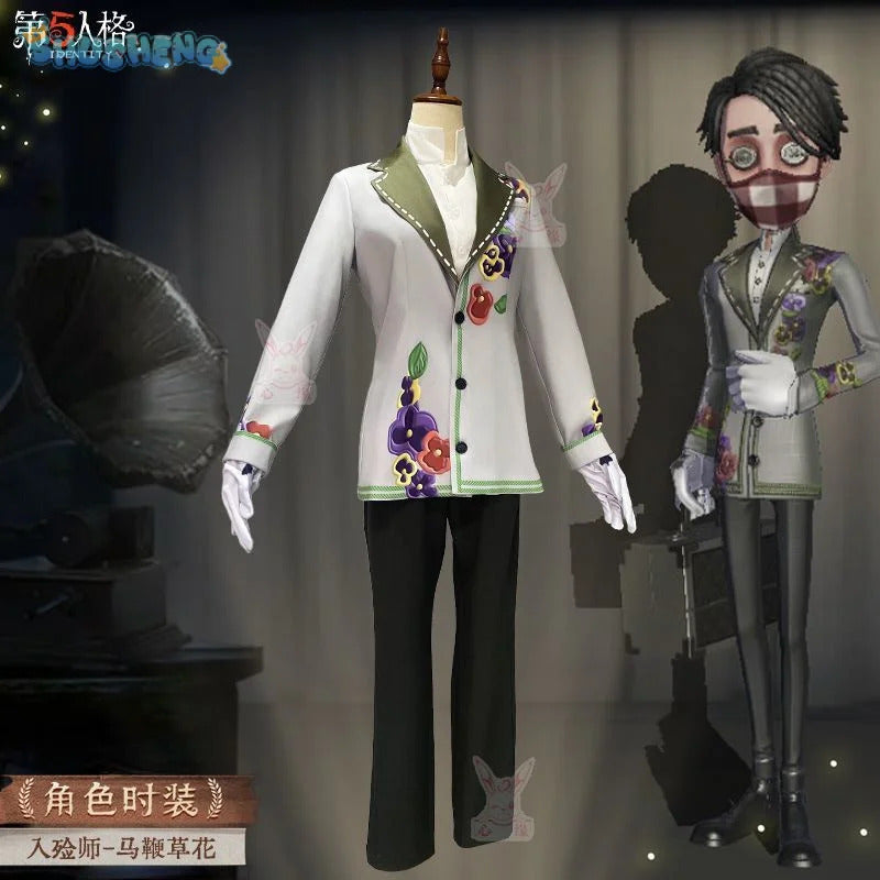 Shusheng-N Game Identity Ⅴ Aesop Carl Embalmer Cosplay Costume Suit, mask, gloves, shirt set Halloween party men's and women's uniforms