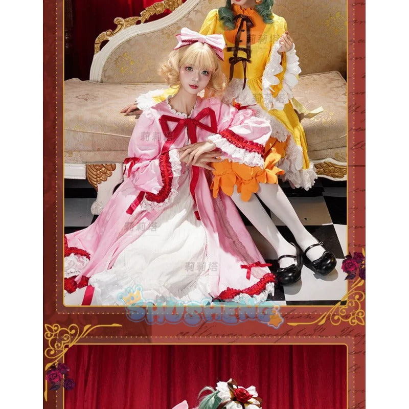 Anime Rozen Maiden Hinaichigo Souseiseki Cosplay Costume Halloween Carnival Sweet and Cute Lolita Dress and Accessories Girl Set