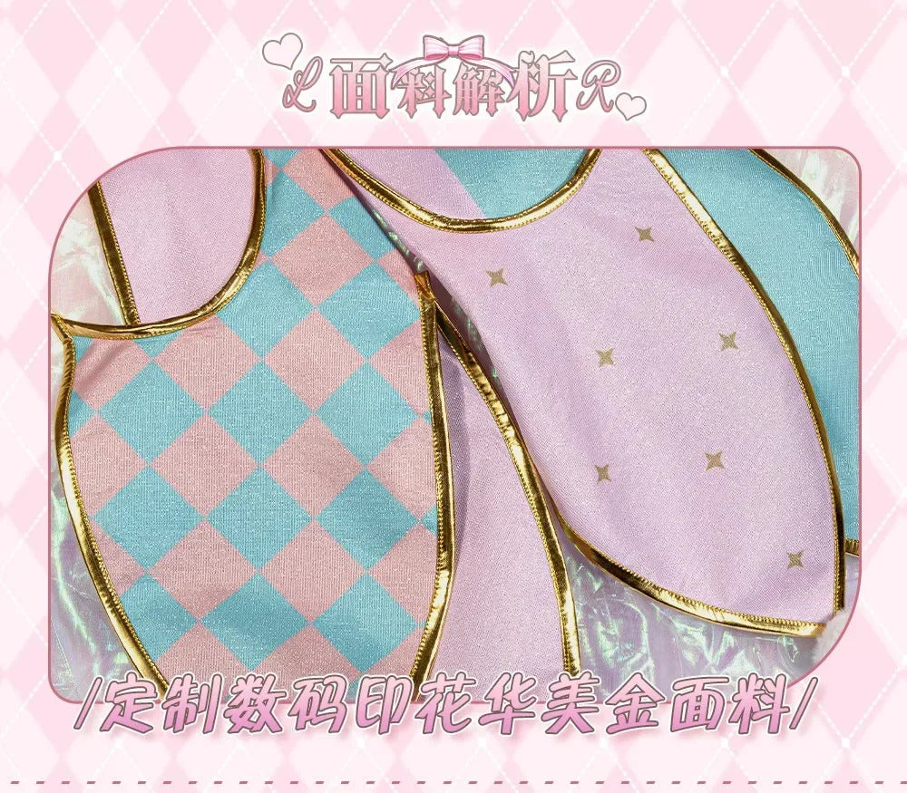 Anime BanG Dream! Kokoro Tsurumaki Cosplay Costume Dress Hat Glove Coat Hat Props Full Set Halloween Sweet Woman Lolita Uniform