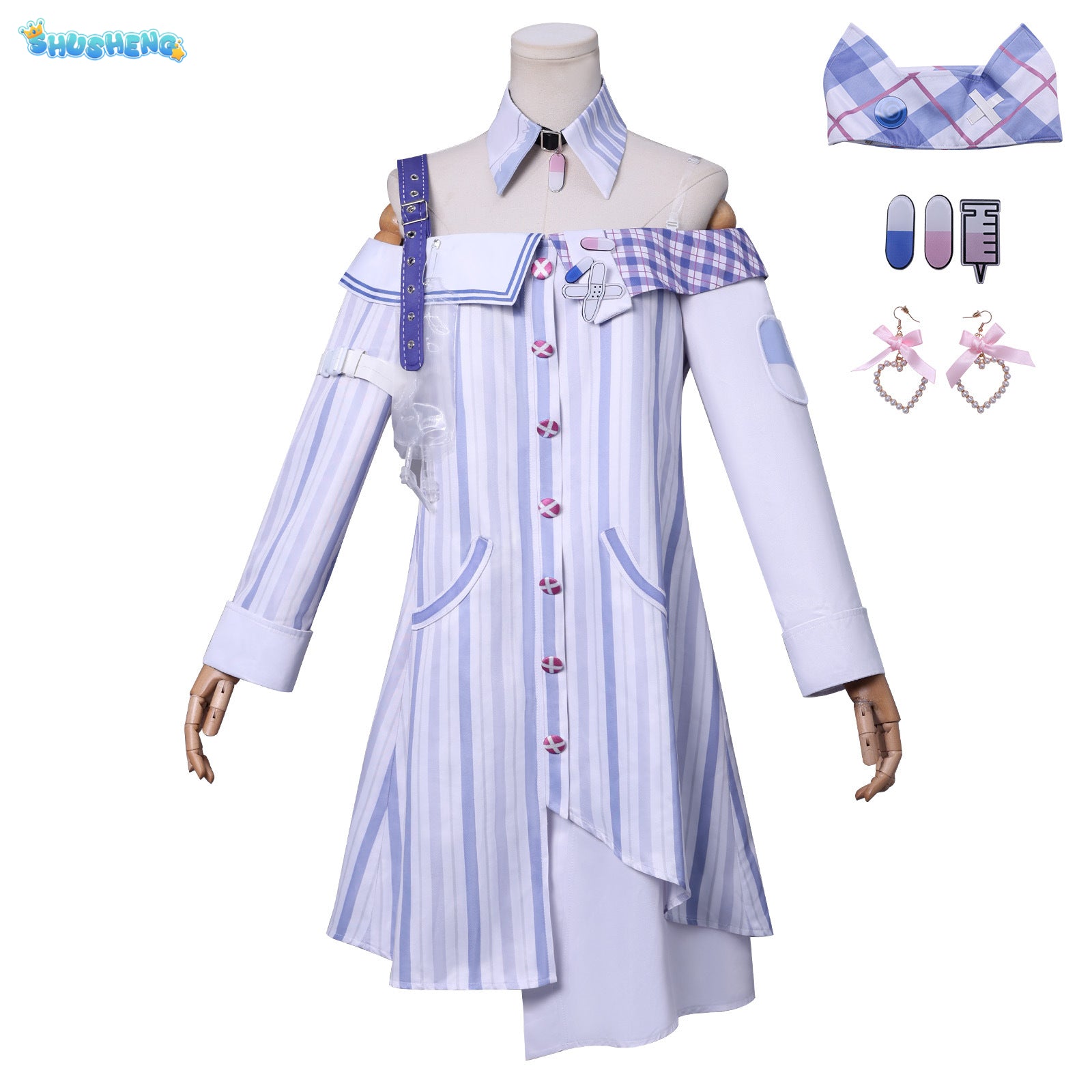 Infinity Nikki Cosplay Costume Wig Halloween Carnival WOMAN DRESS Anime Uniform
