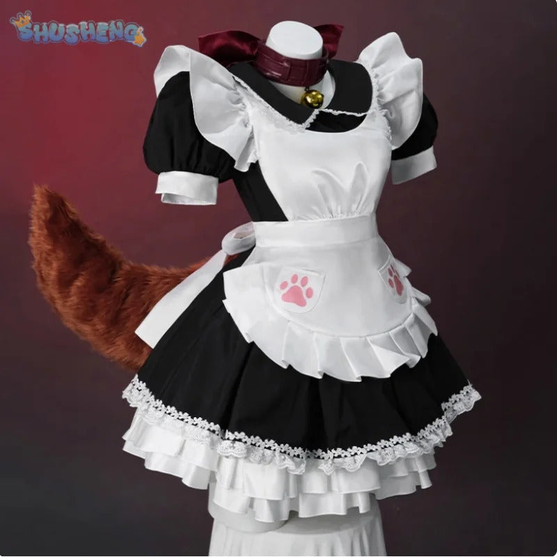New Tamamo Cat Fate/Grand Order Cosplay FGO Costume Woman Man Halloween maid dress ear foot glove tail full set Lolita uniform