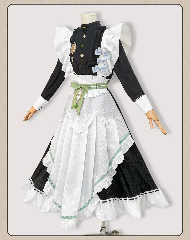 Nu: Carnival Olivine Cosplay Costume Sweet Maid Dress Halloween Carnival Lolita Uniform Accessories Prop Woman Man Olivine Set