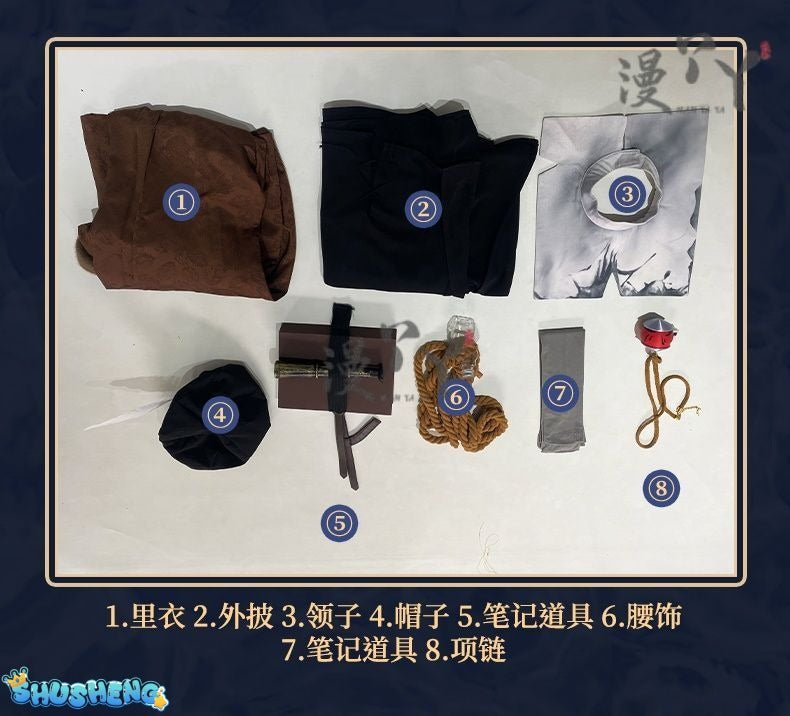 Orpheus Novelist Game Identity V Cosplay Starting a new chapter Costume Halloween New Uniform Accessories Props Fashion Set