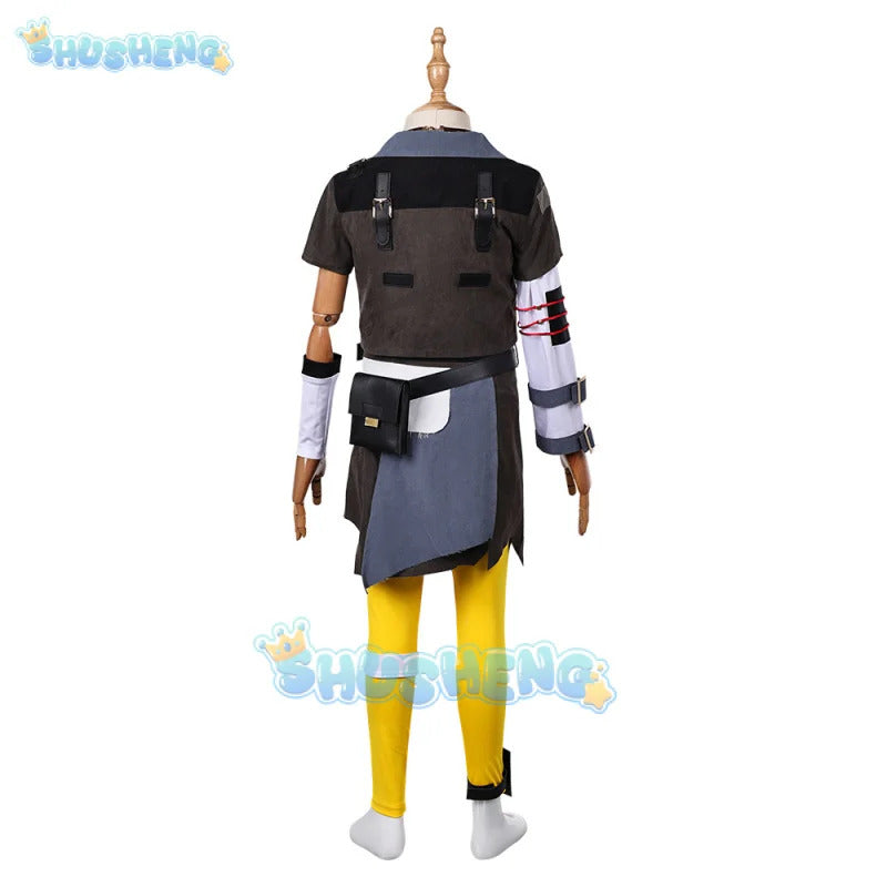 Arcane Isha Cosplay Costume Kids Uniform Halloween Carnival Party Christmas Play Role Clothes Clothing Shusheng