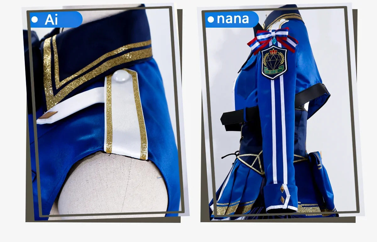 Diamond Dust Hina Rin Nana Ai Cosplay GIRLS BAND CRY gbc hina Costume Halloween Party Fashion Dress Wig Props Uniform Woman Set