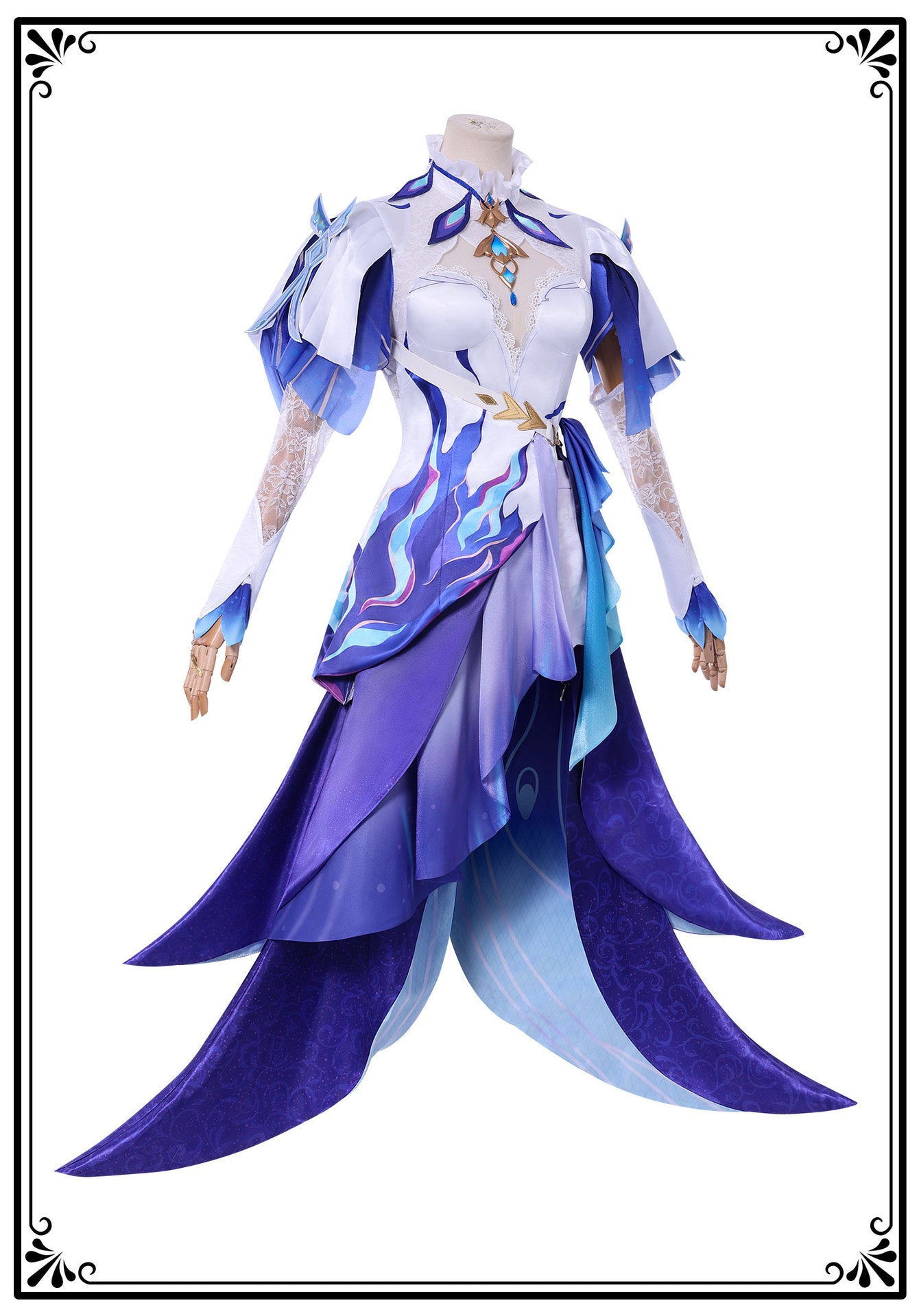 Wuthering Waves Cantarella Cosplay Costume Wig Dress Headwear Earrings Rinascita Fisalia Family Halloween Party for Women Girls