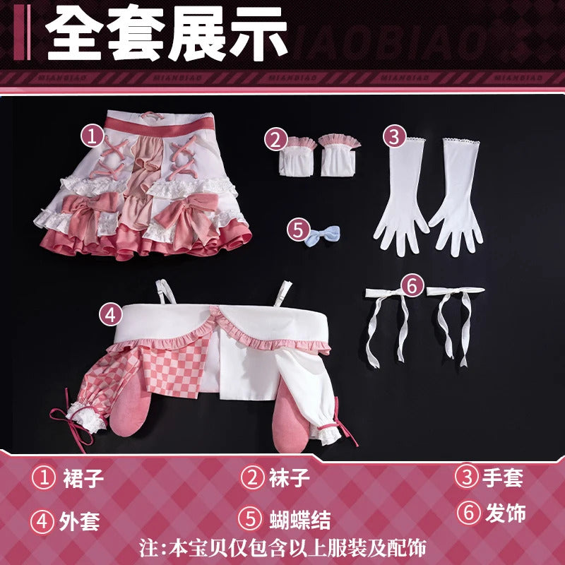 Girls Band Cry Nina 486 Tomo Hina Cosplay Costume Uniform Halloween Carnival Party Christmas Play Role Clothes Clothing