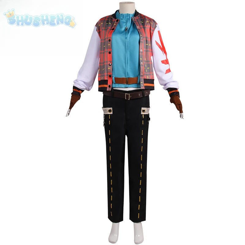 Game Guilty Gear cosplay Axl Low costumes coat, shirt, belt, pants Halloween party fashion uniform woman man Axl Low set XS-XXL
