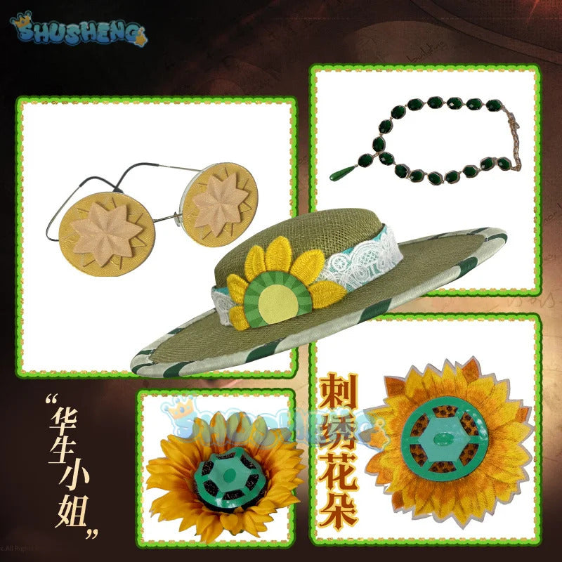 Shushneg-R Identity Ⅴ Reporter Costume Alice Derose Uniform Halloween Carnival Party Christmas Play Role Clothes Clothing