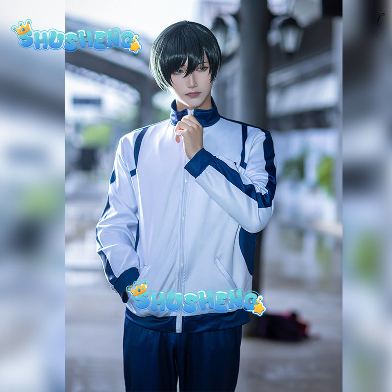 Blue Lock Reo Nagi Bachira Isagi Chigiri Cosplay Costume Zip Sportswear Tracksuit Sweatshirt Hoodie Halloween Carnival Clothes