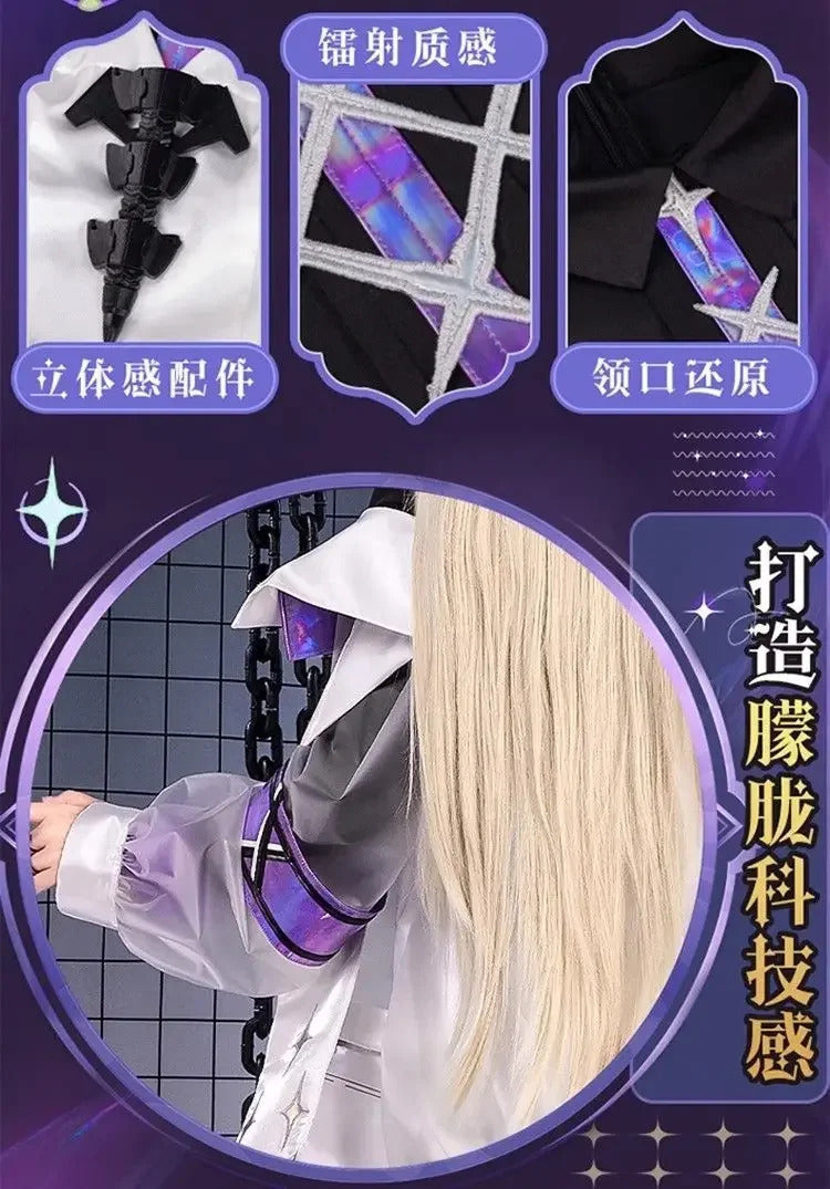 Arknights Necrass Eblana Cosplay Costume Uniform Halloween Carnival Party Christmas Play Role Clothes Clothing