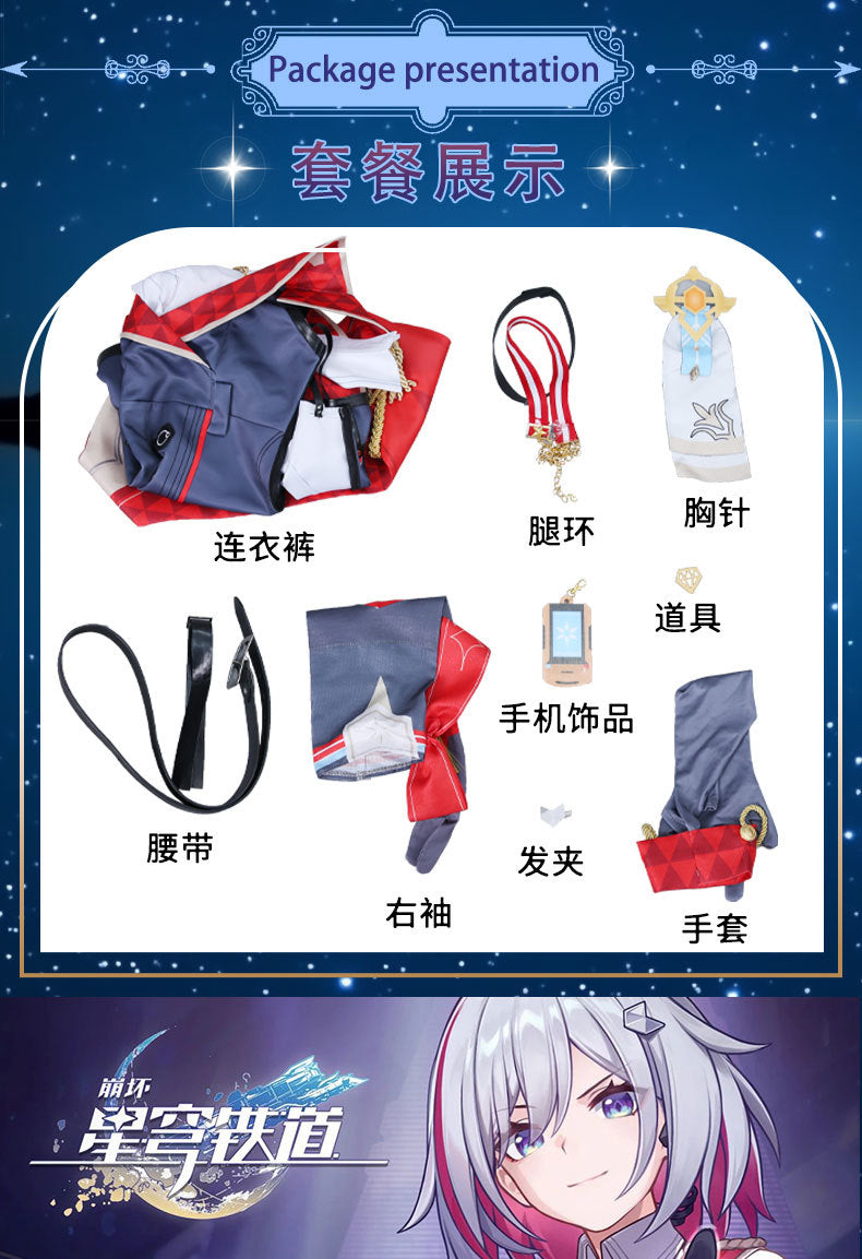 Topaz Cosplay Costume Honkai Star Rail Dress Headwear Full Set Outfits Carnival Party Gifts