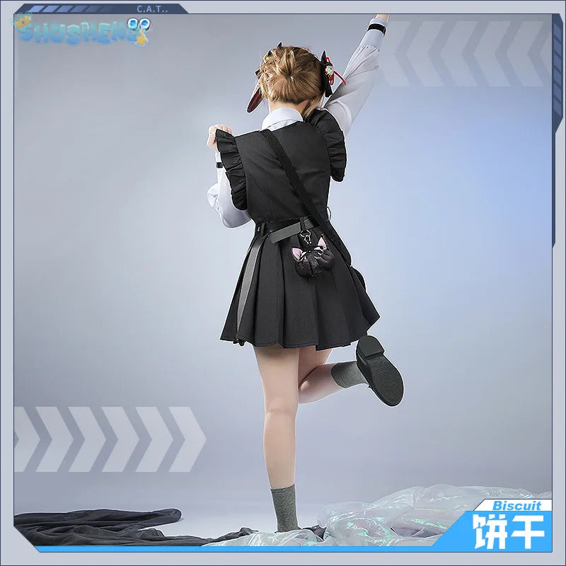 Shusheng-R NIKKE:The Goddess of Victory Cookie Cosplay Biscuit Costume Halloween Sweet Lolita Maid Dress Accessories Props Ladies Uniform
