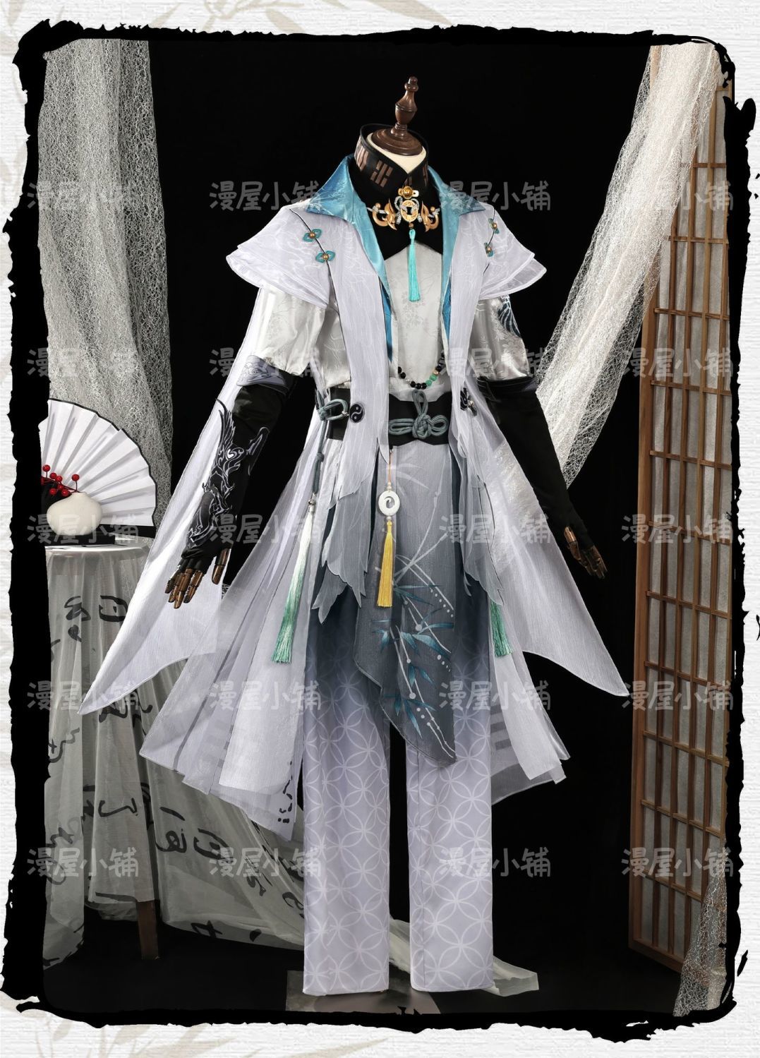Naraka: Bladepoint Wu Chen Cosplay Costume Hanfu Role Play Halloween Carnival Party Outfit for Men New Character