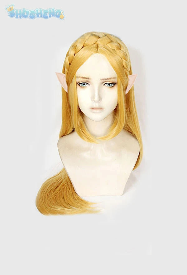 Zelda Cosplay Costume Halloween party wig Elf ears Accessories gorgeous cute Lolita dress Zelda princess Woman set