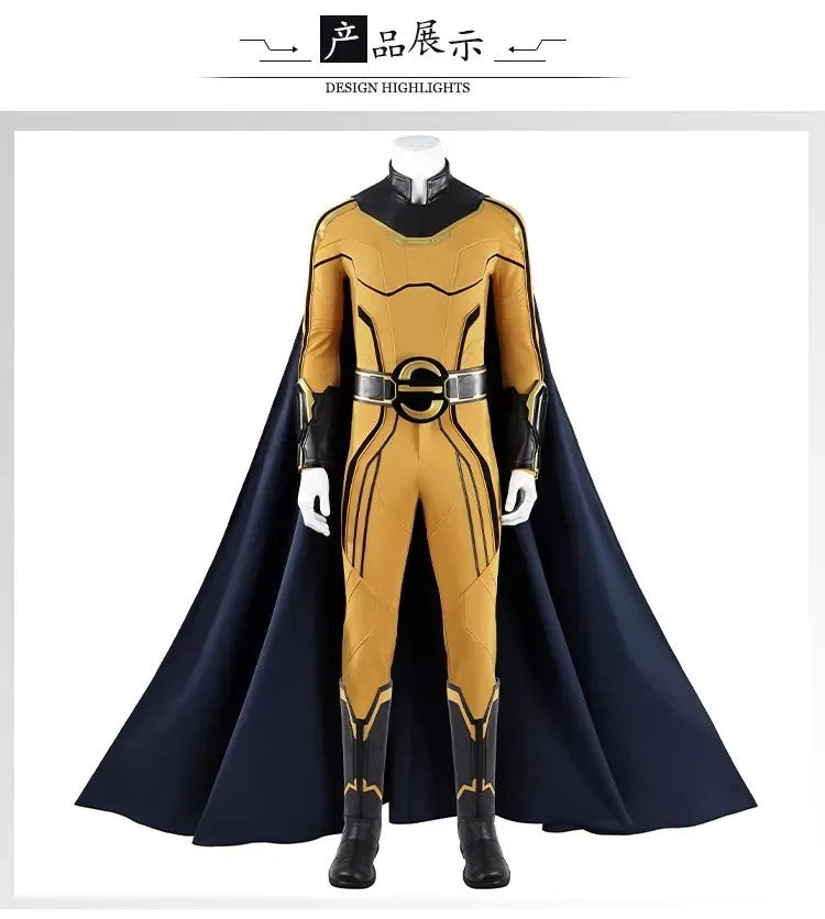 Movie Sentry Cosplay Thunderbolts Costume Halloween men's tight fitting jumpsuit shoes props fantasy combat uniform Net set