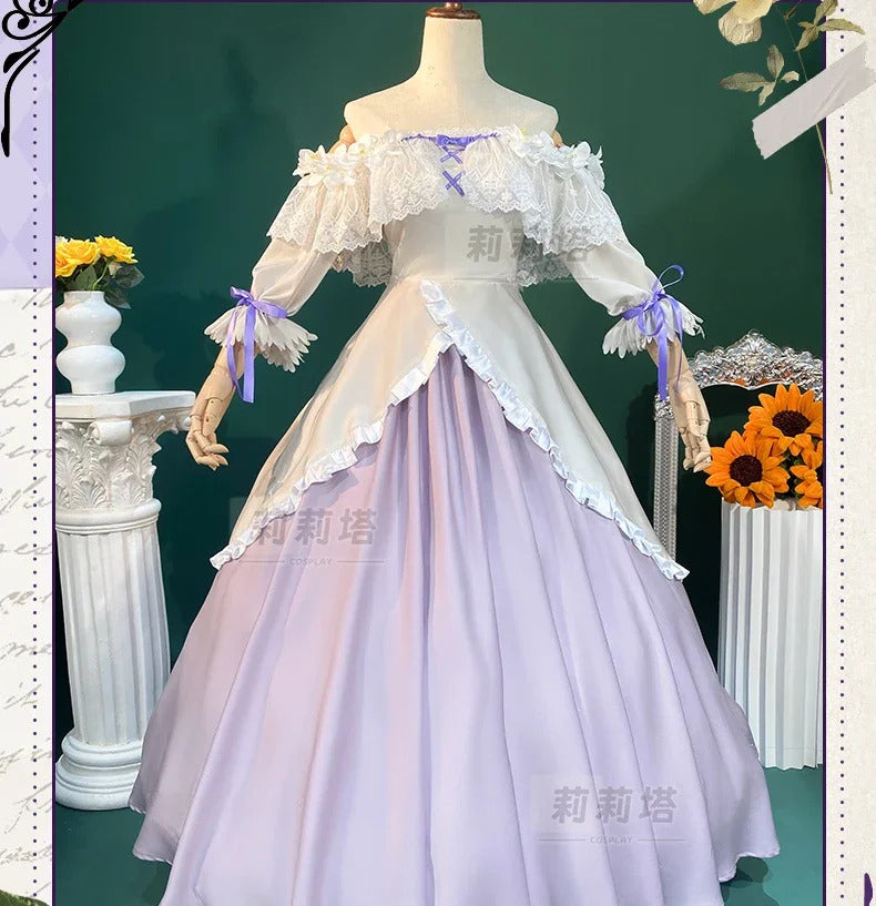 In stock Game Identity Ⅴ Vera Nair cospaly Perfumer Costume Sweet Lolita Princess Dress Hat Set Party Christmas Girl Uniform