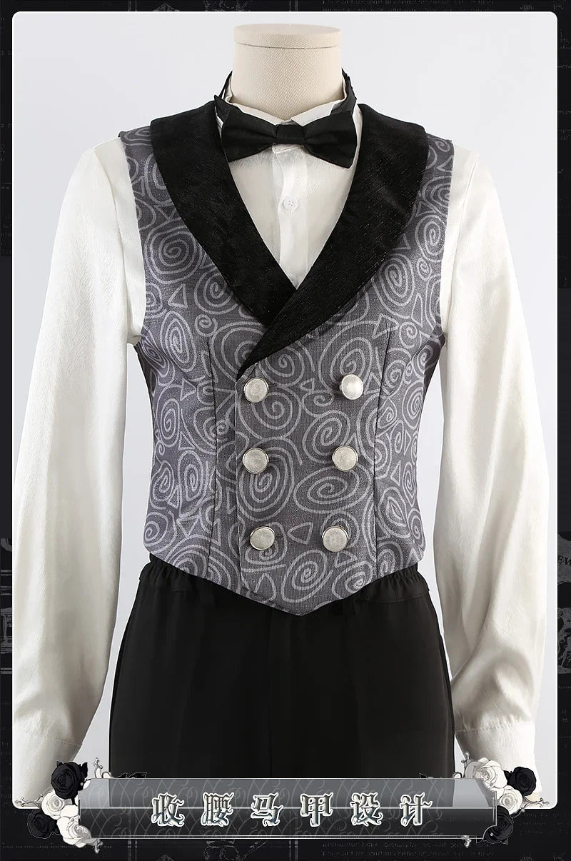 Twisted Wonderland idia Cosplay Costume Coat vest shirt pants tie brooch glove set Halloween high-quality Woman Man idia uniform