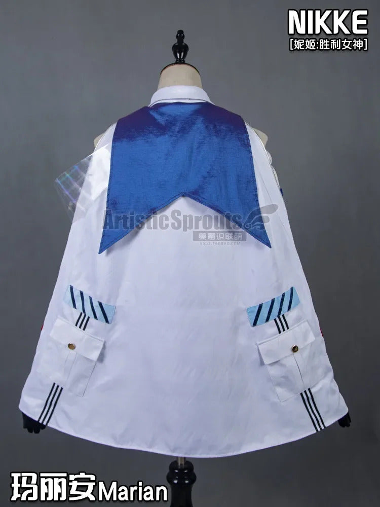 Nikke: Goddess of Victory Cosplay Marianne Costume Marian Women sexy bag buttocks skirt shirt tie hat socks Halloween uniform