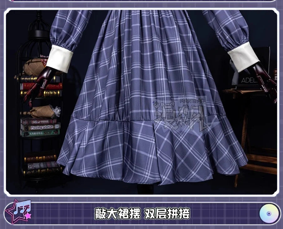 Shusheng-R Wakaba Mutsumi Mortis Cosplay Anime BanG Dream!Costume Sweet Campus JK Uniform Dress Belt Tie Socks Halloween Party Set