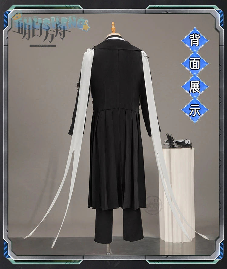 Game Arknights logos cosplay aefanyl costume fashionable handsome cloak ring gloves props set Halloween party Woman Man uniform