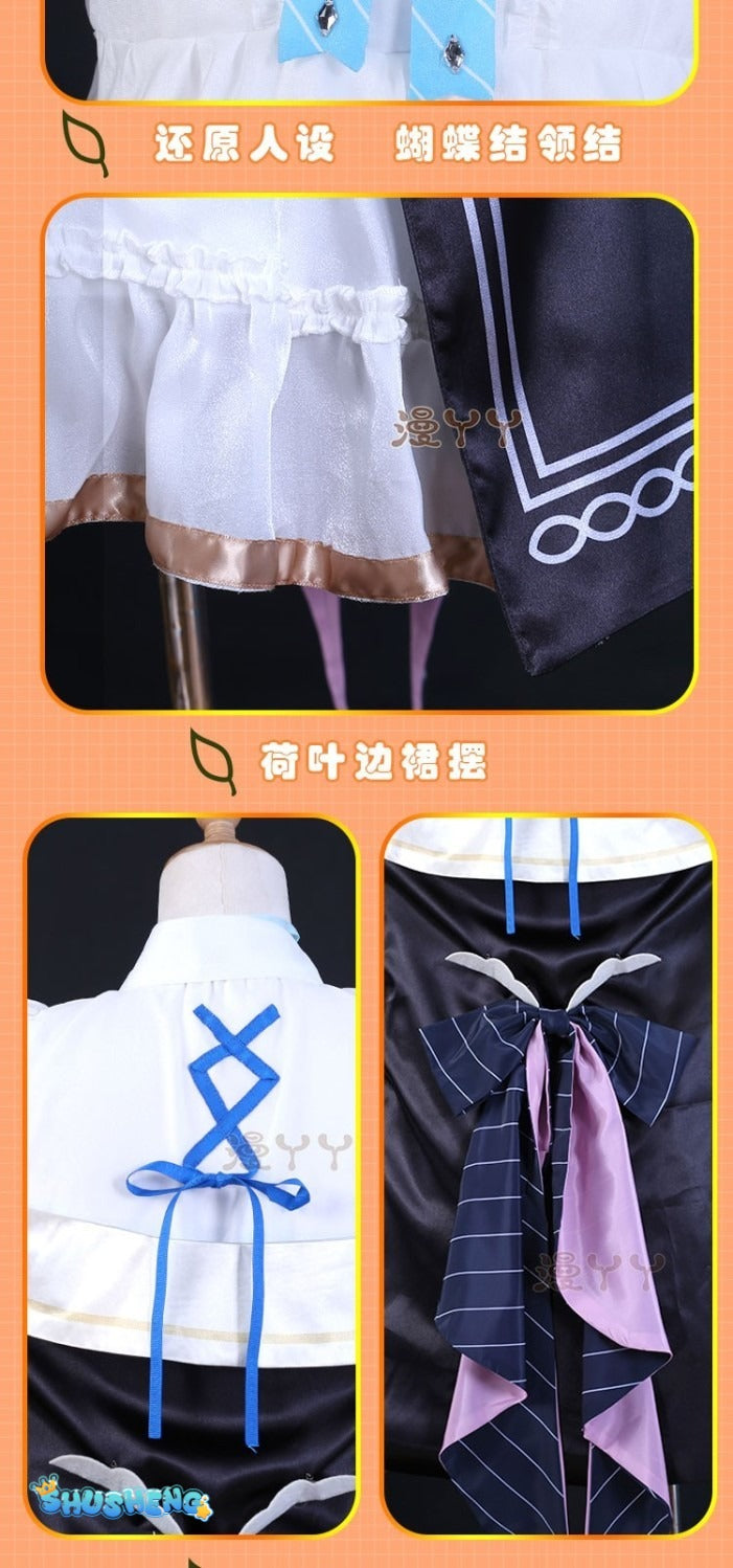 Anime VTuber Kagura Nana Cosplay Costume Artist Skin Sweet Lovely Uniform Dress Carnival Party Role Play Clothing New