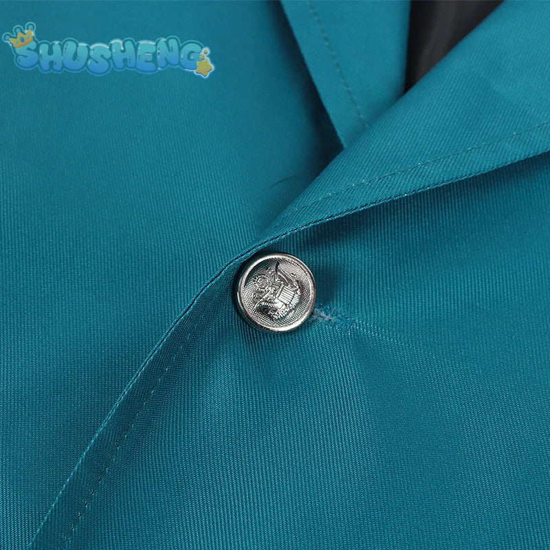 Movie Wicked Elphaba Cosplay costume Coat, shirt, apron, vest, tie, campus uniform Halloween party Elphaba Woman Man set S-XXL