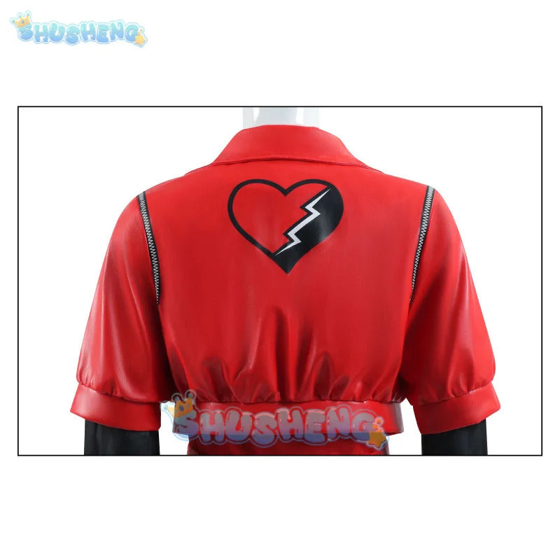 2024 Halloween Red Cosplay Costume Descendants Queen Of Hearts' Daughter Uniform Set The Rise Of Princess Full Outfits Shusheng