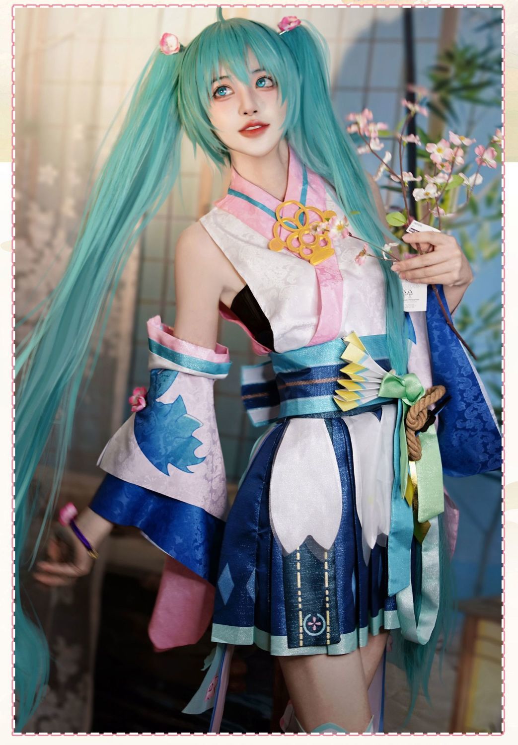 Onmyoji Hatsune Miku Cosplay Costume Wig Shoes Full Set Party Dresses Uniform Suit Halloween Carnival Role Play Suit