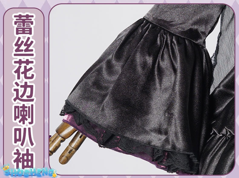 Akemi Homura Black Dress Anime Puella Magi Madoka Magica Cosplay Costume Lolita Dress Party Suit Halloween Uniform