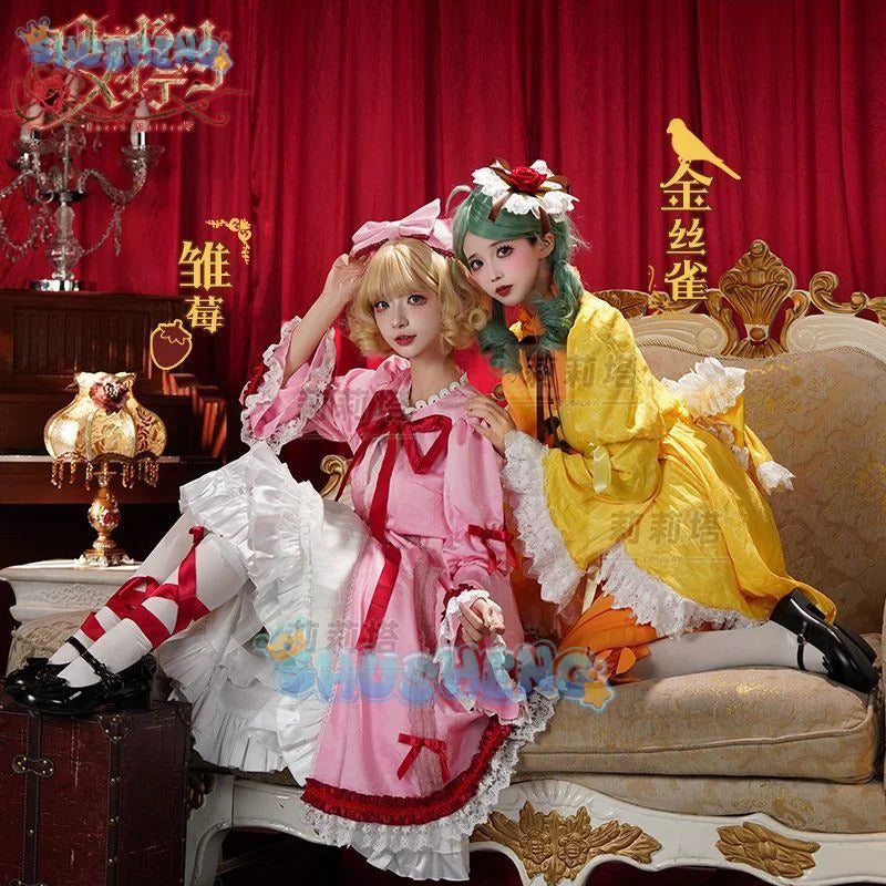 Anime Rozen Maiden Hinaichigo Souseiseki Cosplay Costume Halloween Carnival Sweet and Cute Lolita Dress and Accessories Girl Set