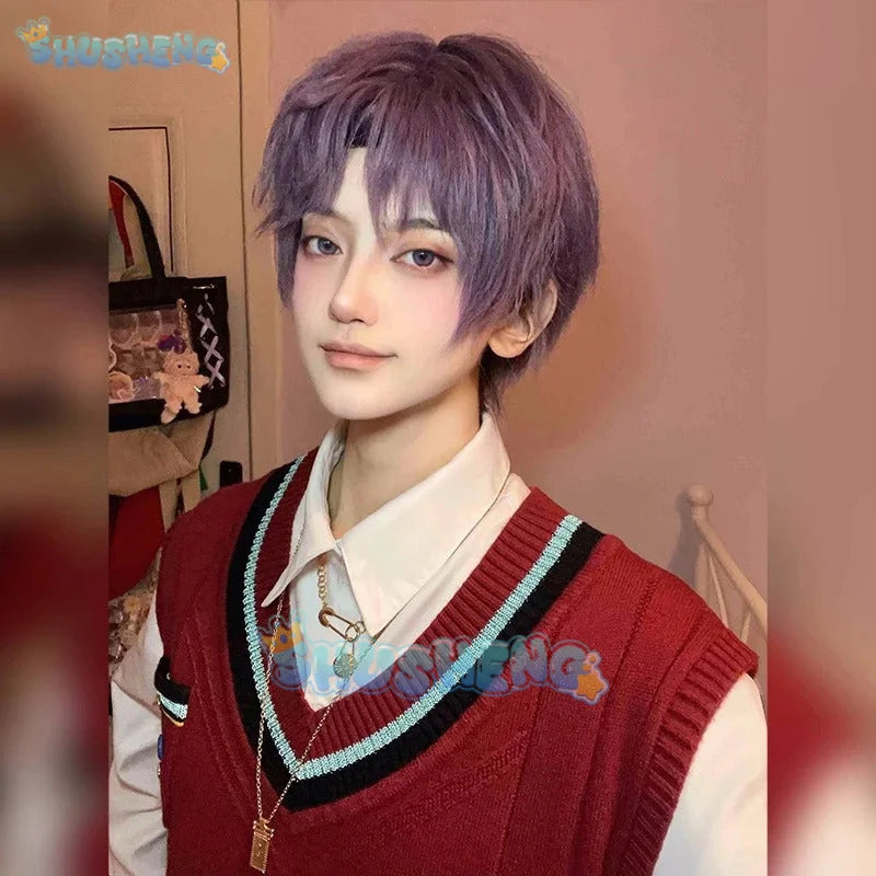 Rafayel Cosplay Love and Deepspace Men Fashion Vest Sweater Red Maple Season Uniform Halloween Costumes Rafayel Role Play Suit