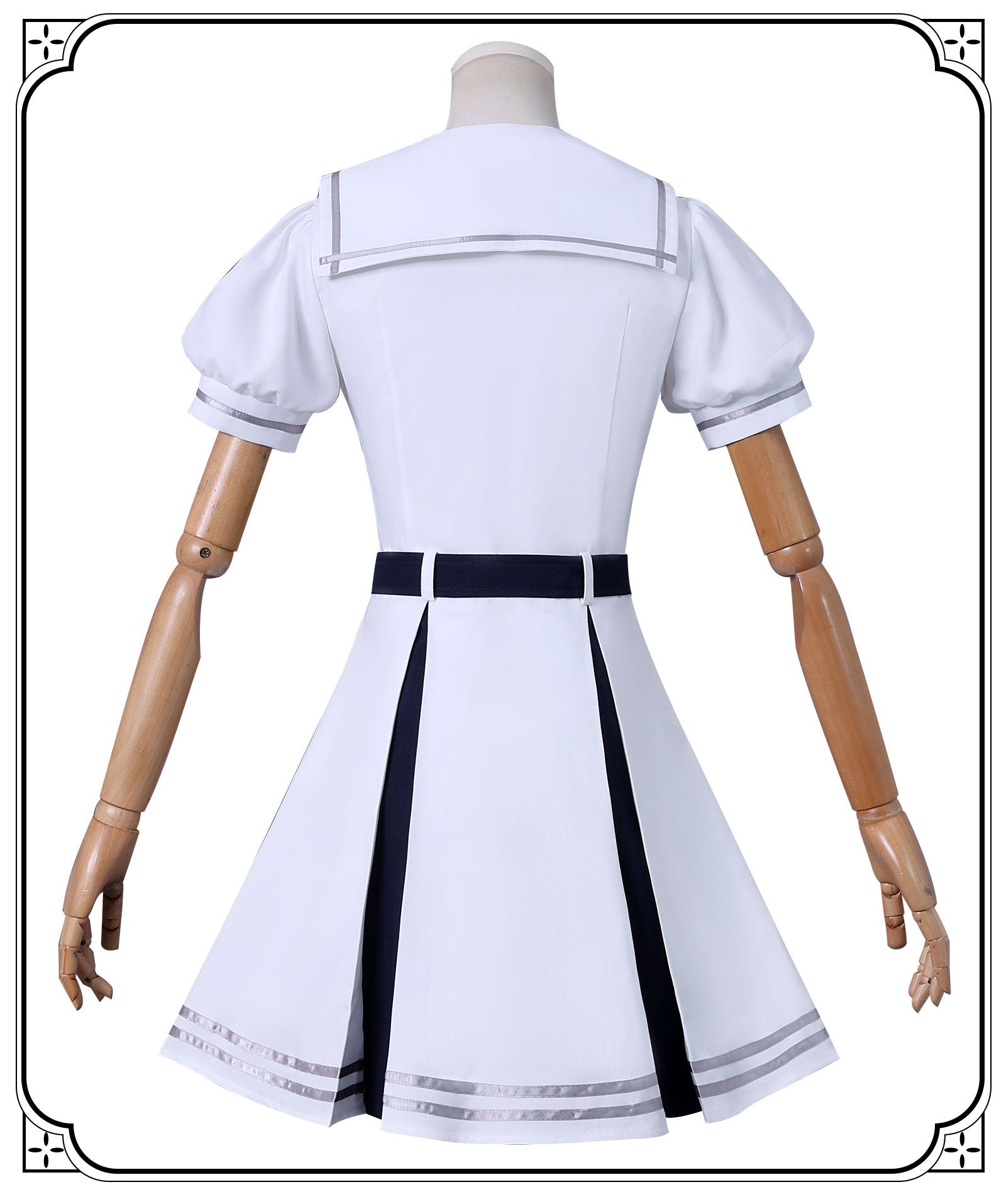 Anime BanG Dream! Ave Mujica Wakaba Mutsumi Cosplay Costume Japan South Korea White School Uniform Dress Wig Woman Kawaii Suit