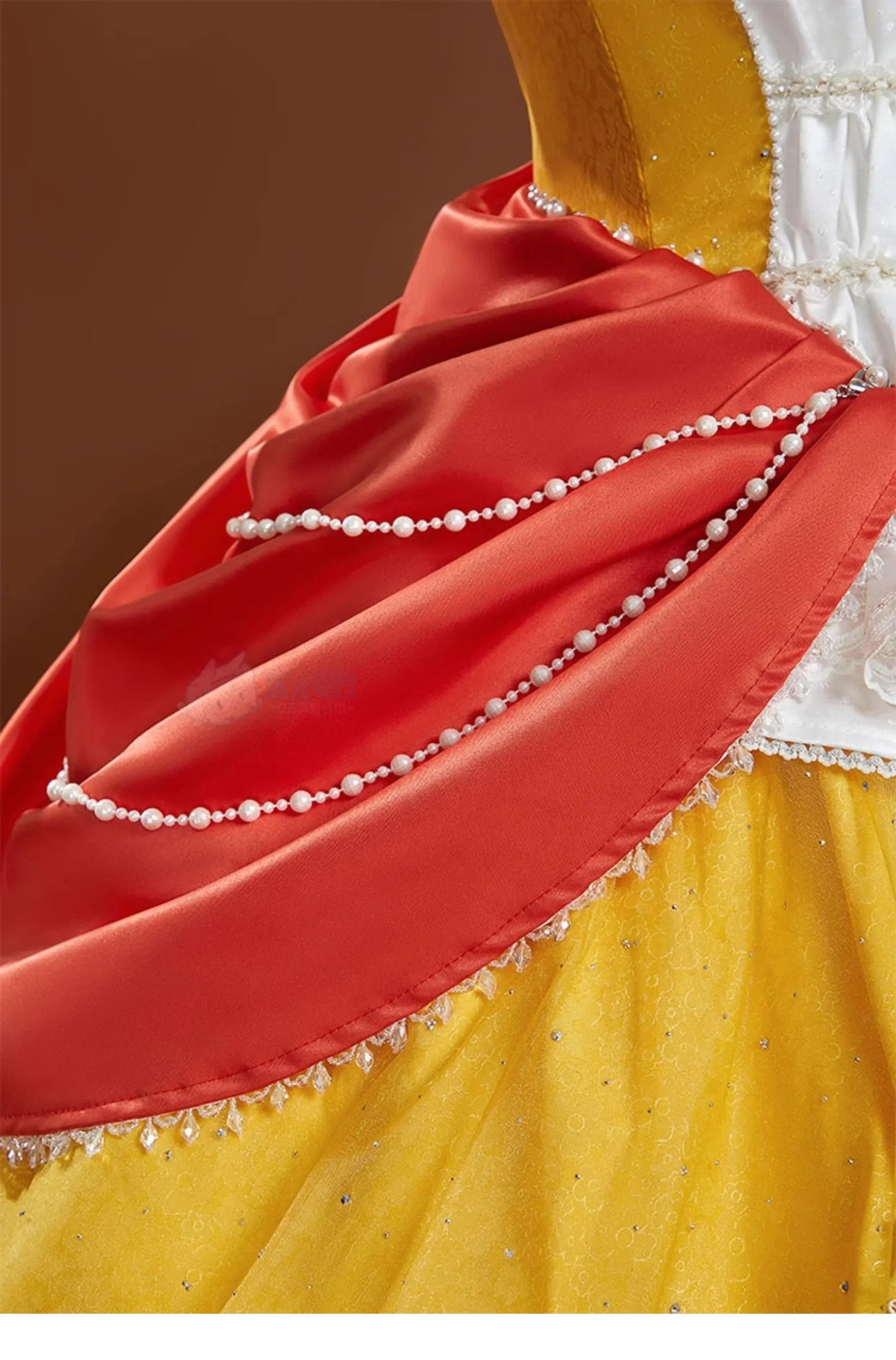Shusheng-R Princess Daisy Cosplay Super Cos Bros Daisy princess Costume Halloween Party Gorgeous Dress Prop crown Women Sweet New Set