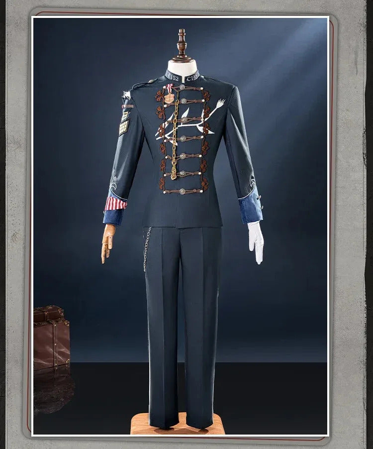 Identity V Lestrade Jose Baden Cosplay Costume First Officer Uniform Halloween Carnival Party Christmas Play Role Clothes