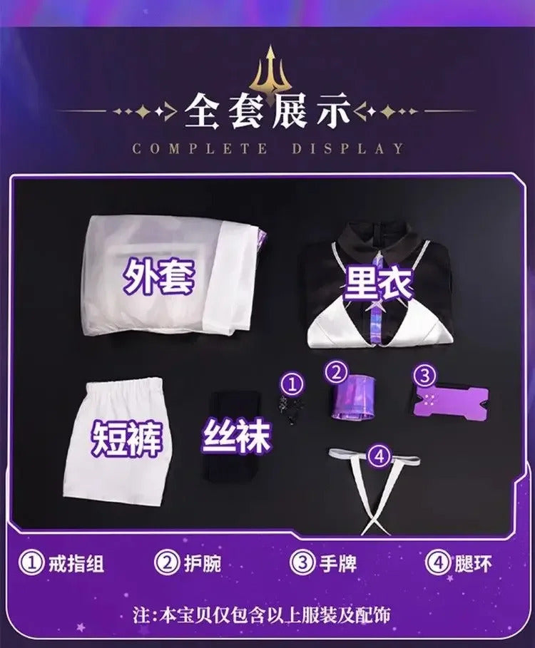 Arknights Necrass Eblana Cosplay Costume Uniform Halloween Carnival Party Christmas Play Role Clothes Clothing