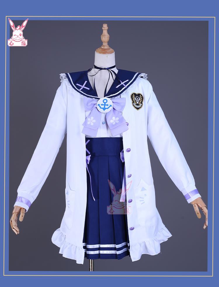 In Stock Aqua Minato Cosplay Costumes Hololive Holo Vtuber JK Sailor School Uniform Seifuku Ateshi Onion Baqua