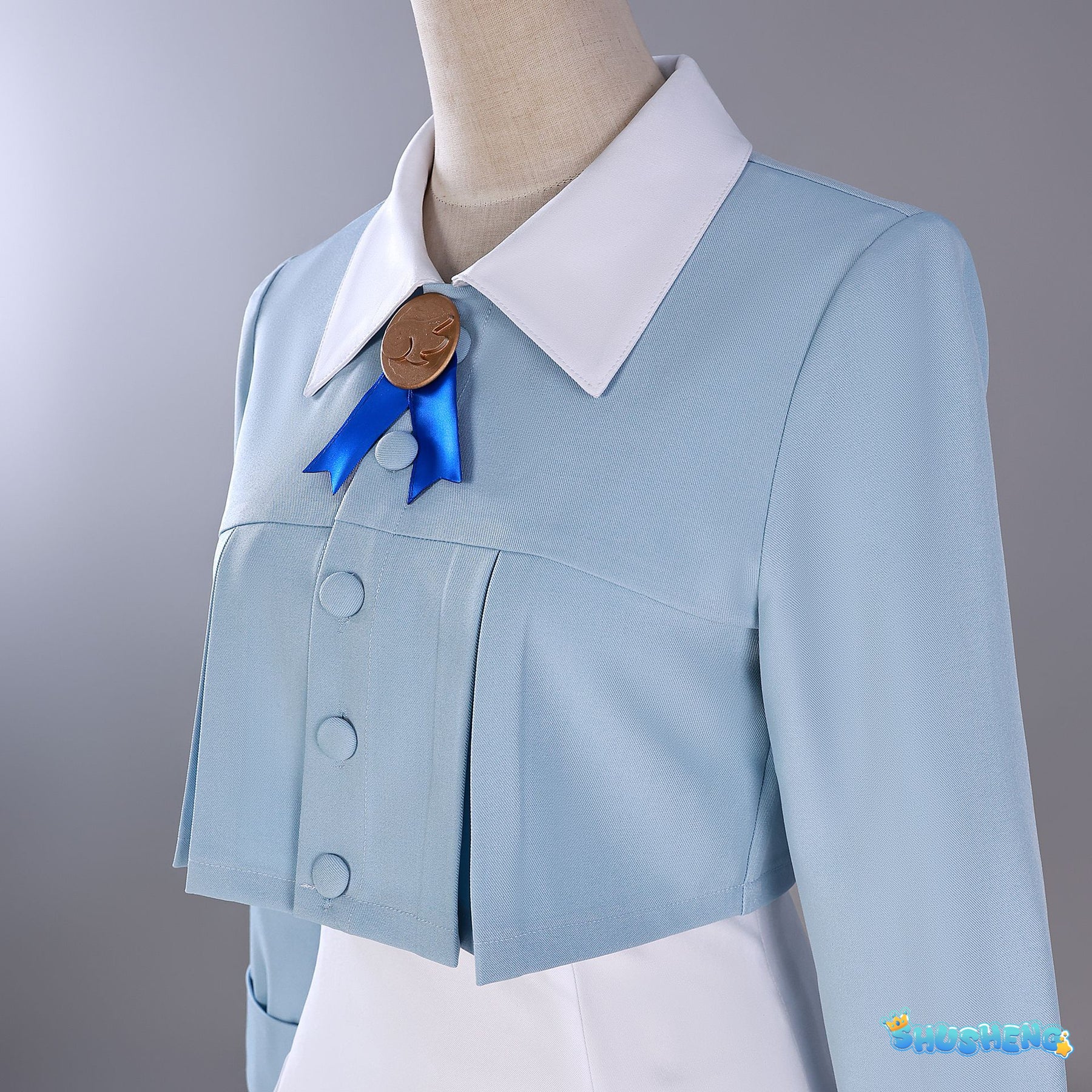 KINOMOTO SAKURA Blue White Dating Dress Variety Sakura Anime Clothing Two-Dimensional game Halloween Uniform