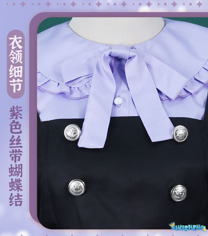 Rikka Takanashi Cosplay Costume Summer Gothic Dress Wig Halloween sweet girl New uniform Hero Cos