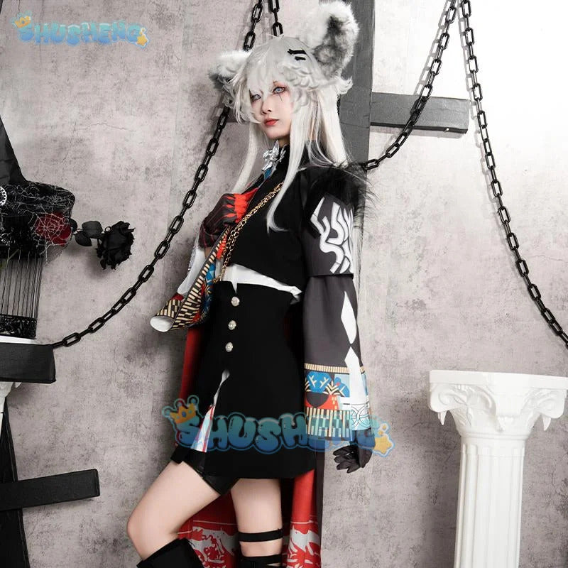 Arknights Lappland The Decadenza Cosplay Costume Uniform Halloween Carnival Party Christmas Play Role Clothes Clothing for Women