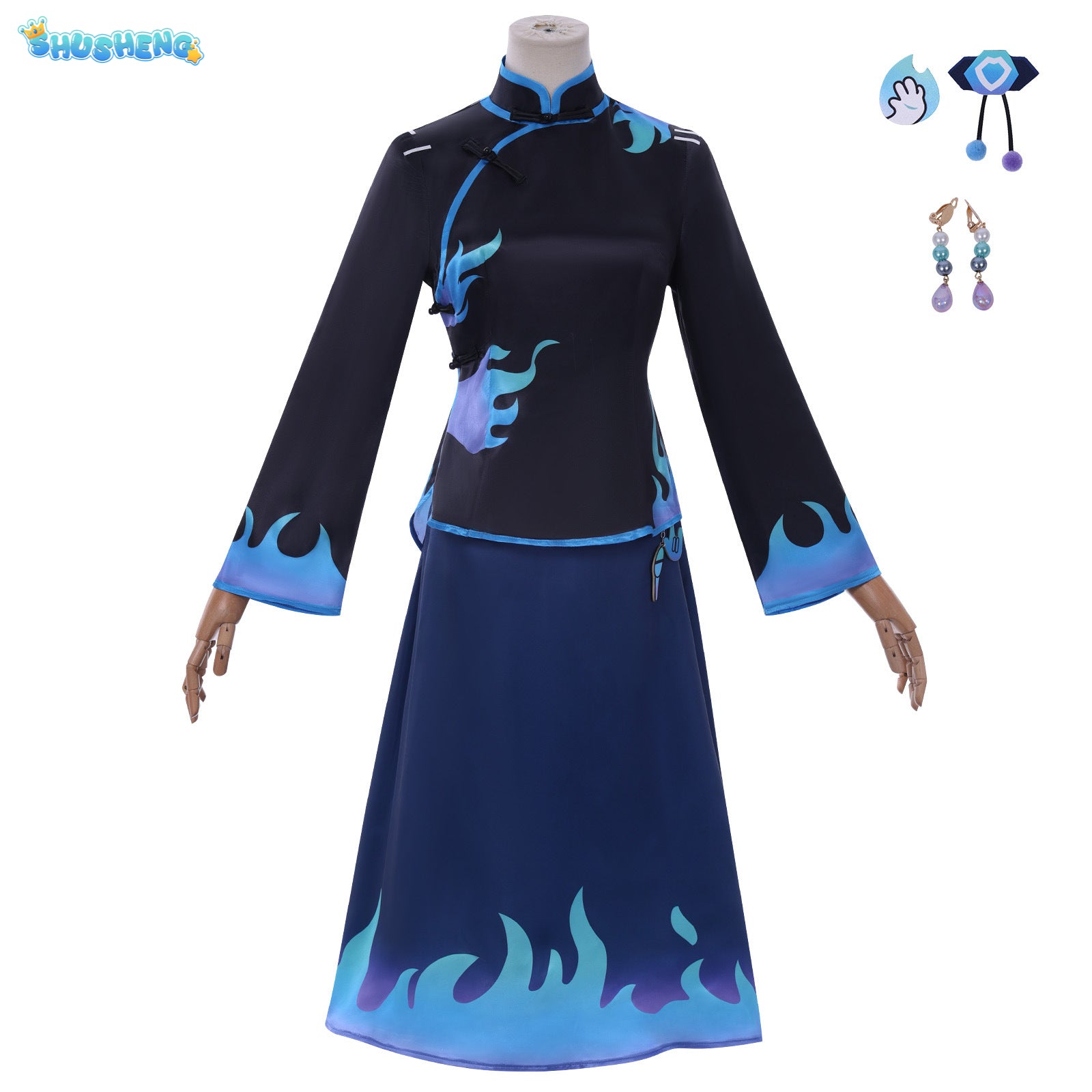 Identity V Antiquarian Flower Fire Cosplay Costume Republic Student Dress Chinese Style Hanfu Anime Game Character Outfit Summer