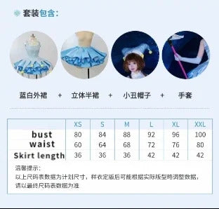 Anime Card Captor KINOMOTO SAKURA Cosplay costume Women's Dress Socks Hat Prop Accessories Set Halloween Carnival Sweet Uniform