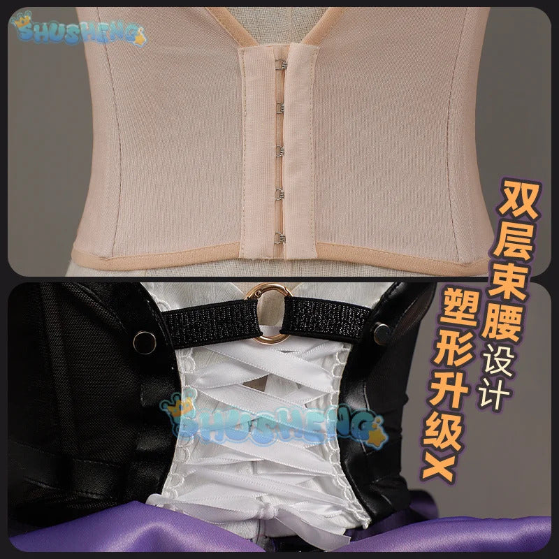 Shusheng The Herta Cosplay Game Honkai: Star Rail Costume Fashion Sweet Uniform Dress Women Halloween Party Role Play Clothing