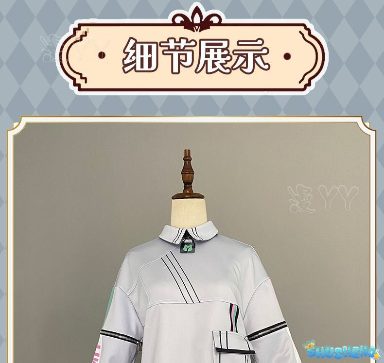 Vtuber VirtuaReal Aza Game Suit Youthful Handsome Fashion Leisure Uniform Cosplay Costume Halloween Party Outfit