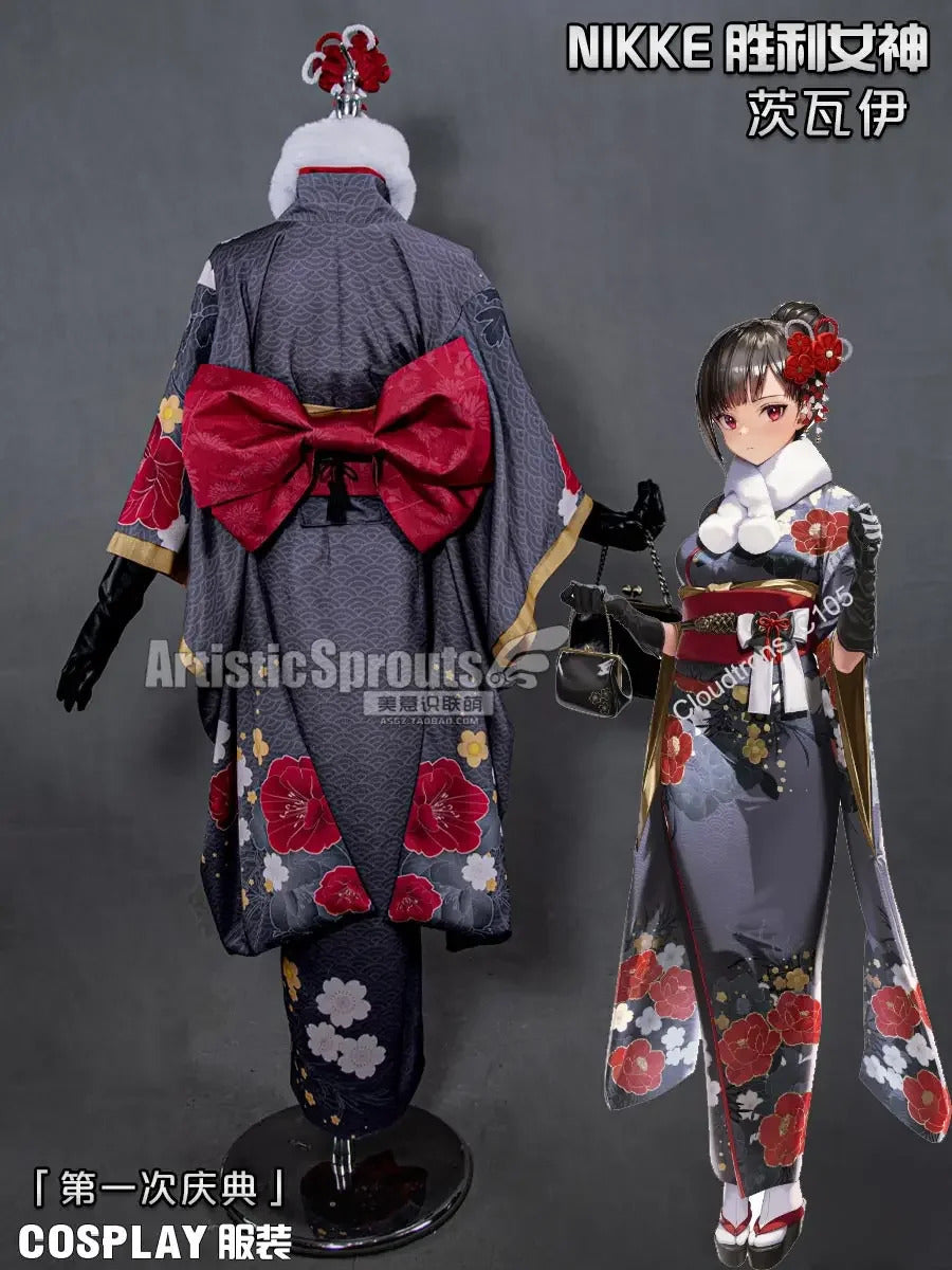NIKKE:The Goddess of Victory Zwei Cosplay Costume Halloween party new kimono dress accessories props wig woman uniform set