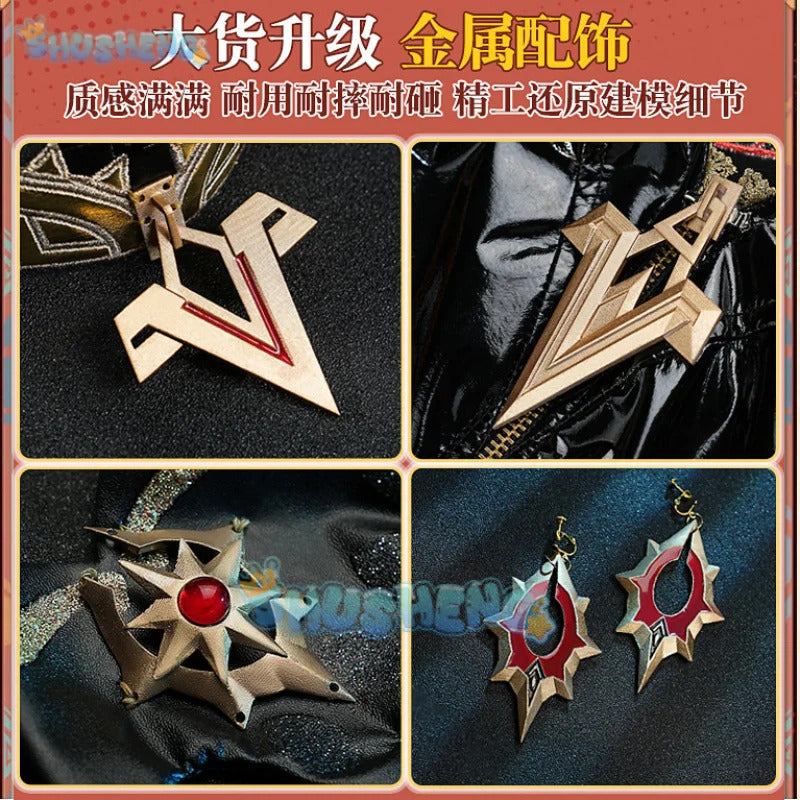 Shusheng Genshin Impact Mavuika Pyro Archon Cosplay Costume Cos Game Anime Party Uniform Hallowen Play Role Clothes Clothing