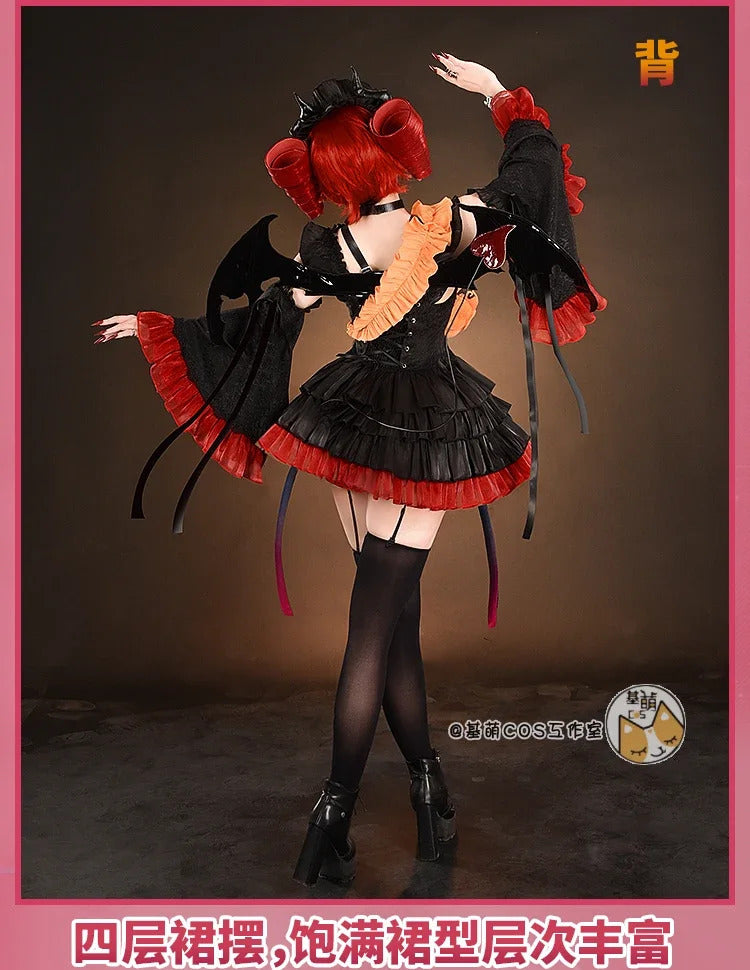 Shusheng Te Cos to Halloween Little Devil Dress Cosplay Costume Uniform Halloween Carnival Party Christmas Play Role Clothes